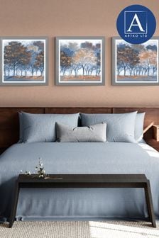 Artko Grey Autumn Light Set of 3 by Diane Demirci Framed Art