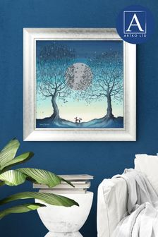 Artko Silver Hope Moon II by Catherine J Stephenson Framed Art