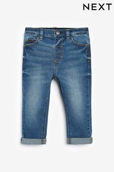 Mid Blue Regular Fit Comfort Stretch Jeans (3mths-7yrs) (707858) | £10 - £12
