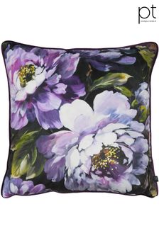 Prestigious Textiles Ultra Violet Purple Secret Oasis Floral Feather Filled Cushion