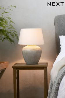Grey Lydford Small Table Lamp (711615) | £70