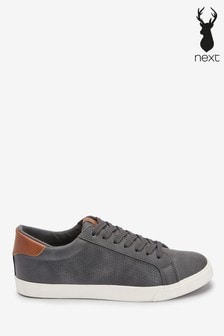 grey casual trainers
