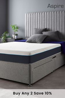 Aspire Eco Friendly Luxury Memory Foam Mattress with Seaqual Fabric Cover (715951) | £280 - £430