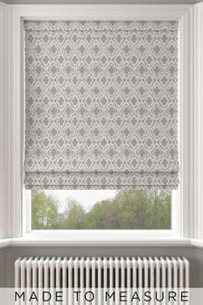 Silver Hallam Made To Measure Roman Blind