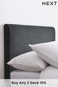 Simple Contemporary Charcoal Contemporary Upholstered Headboard (724274) | £99 - £195