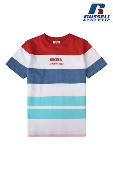 Russell Athletics Red Stripe T-Shirt