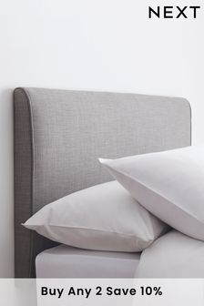 Simple Contemporary Light Grey Contemporary Upholstered Headboard