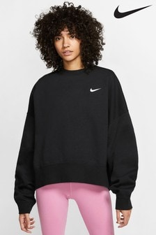 nike women's black sweatshirt