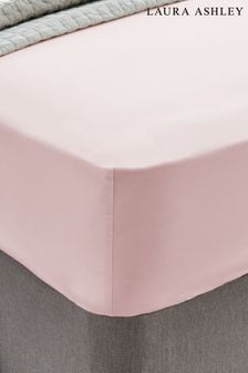 Blush Pink 200 Thread Count Cotton Fitted Sheet