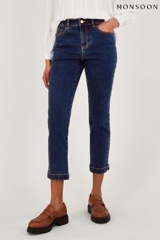 Monsoon Blue Safaia Crop Jeans with Sustainable Cotton (739737) | £49
