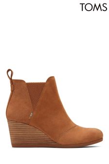 TOMS Womens Kelsey Wedge Boots