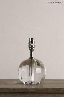 Clear Lydia Hand Cut Faceted Crystal Glass Globe Table Lamp Base