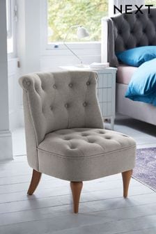 Soft Marl Warm Grey Eliza Light Leg Accent Chair (751216) | £175