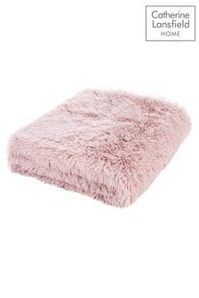 Catherine Lansfield Pink So Soft Cuddly Throw