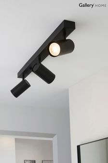 Gallery Home Black Erie 3 Bulb Ceiling Light Ceiling Light