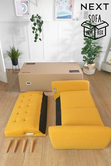 Soft Marl Ochre Yellow Hyett Compact 2 Seater 'Sofa In A Box' (758030) | £425