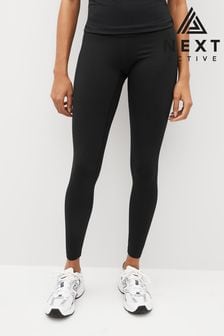 Black Next Active Sports Tummy Control High Waisted Full Length Sculpting Leggings (758146) | £28