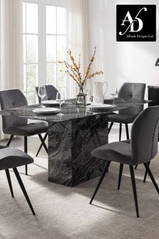 Indigo Dining Table with 6 Chairs by Alfrank