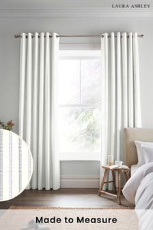 Dove Grey Candy Stripe Made to Measure Curtains