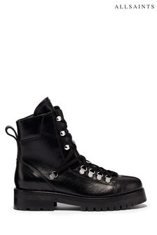 AllSaints Black Franka Ankle Calf Boots (760985) | £248