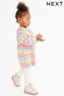 RJXDLT Girls Knit Cardigan Little Girls Uniform Long Sleeve Button Sweaters Pocket 