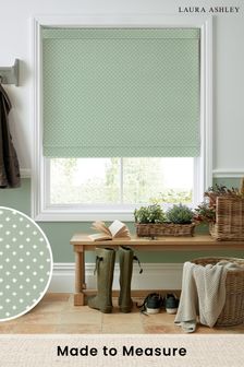 Sage Louise Star Wood Violet Made to Measure Roman Blinds
