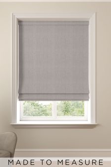 Putty Grey Reeve Made To Measure Roman Blind