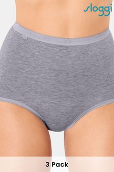 Sloggi Grey Basic+ Maxi Briefs Three Pack (775099) | £35