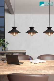 Eglo Black Grizedale 3 Pendant Ceiling Light