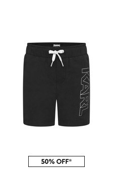 Karl Lagerfeld Boys Black Swim Shorts