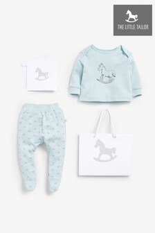 The Little Tailor Blue Jersey Top & Pants Gift Set (784097) | £20