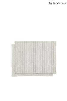 Gallery Home Set of 4 Natural Striped Placemats