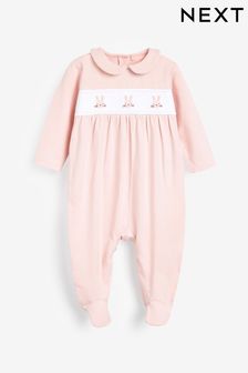 Pink Smart Bunny Baby Sleepsuit (0mths-2yrs) (790381) | £12 - £13