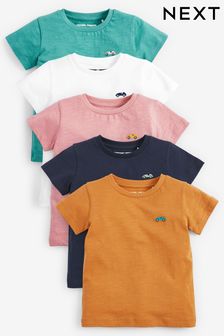 Mineral Short Sleeves T-Shirt 5 Pack (3mths-7yrs) (792511) | £16 - £20