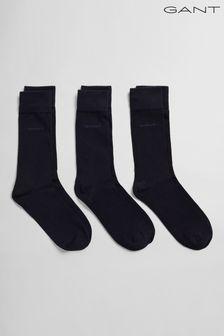 GANT Blue Soft Cotton Socks Three Pack