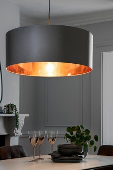 Grey Rico Extra Large Easy Fit Lamp Shade