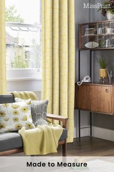 MissPrint Yellow Little Trees Made To Measure Curtains
