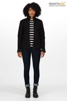zip up black jacket