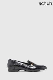 Schuh Women's Black Larra Studded Loafers