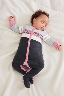 Baby Quilted Single Sleepsuit (0mths-3yrs)