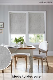 Laura Ashley Grey Whinfell Silver Made to Measure Roman Blind