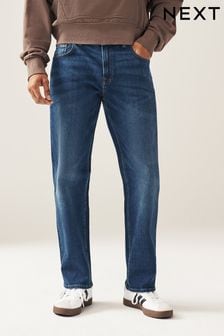Mid Blue Relaxed Fit Essential Stretch Jeans (808756) | £25 - £26