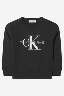 Calvin Klein Jeans Black Monogram Logo Sweater