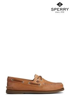 Sperry Tan Brown Authentic Original Leather Boat Shoes