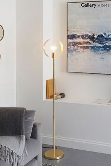 Gallery Direct Gold Circle Floor Light