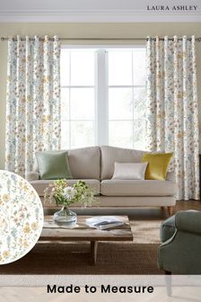 Pale Gold Wild Meadow Made to Measure Curtains