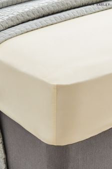 Cream 400 Thread Count Cotton Fitted Sheet