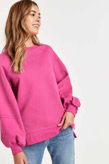 hot pink women's sweatshirt