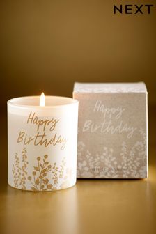 Natural Happy Birthday Balloon Candle (824940) | £8
