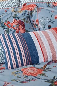 Joules Blue Chinoise Floral Cushion